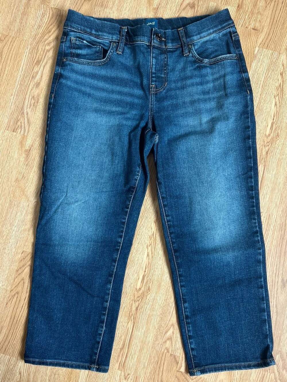JAG Maya Capri Mid Rise Stretch Denim Jeans Size 10
